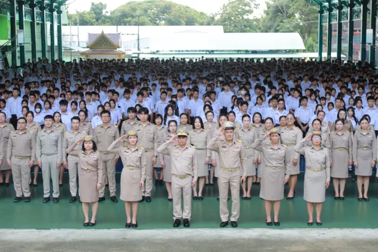 โรงเรียนแม่สายประสิทธิ์ศาสตร์จัดกิจกรรมวันพระราชทานธงชาติไทย ประจำปี 2569